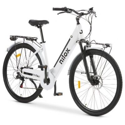 Nilox J7 eBike Bicicleta Eléctrica 25Km/h 36V - 13Ah 250W 80Km Suspensión Delantera Blanco Nilox J7 eBike Bicicleta Eléctrica 25Km/h 36V - 13Ah 250W 80Km Suspensión Delantera Blanco