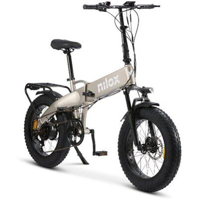Nilox X10 250W 70Km 25Km/h 36V-13Ah Bicicleta Eléctrica Suspensión Delantera Plegable Gris Nilox X10 250W 70Km 25Km/h 36V-13Ah Bicicleta Eléctrica Suspensión Delantera Plegable Gris