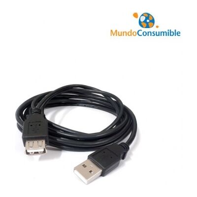 Generico Cable Prolongador Usb 3 Mt. A Macho A Hembra Generico Cable Prolongador Usb 3 Mt. A Macho A Hembra