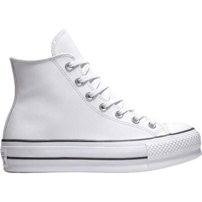 Converse Zapatillas Chuck Taylor All Star Lift Hi De Piel Blanco Talla 40 Converse Zapatillas Chuck Taylor All Star Lift Hi De Piel Blanco Talla 40