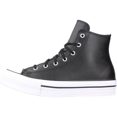 Converse Zapatillas Ctas Eva Lift Hi Leather Con Plataforma Black Talla 28 Converse Zapatillas Ctas Eva Lift Hi Leather Con Plataforma Black Talla 28