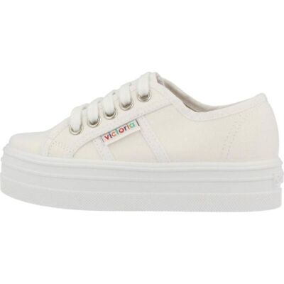 VICTORIA Zapatillas Barcelona Lona Plataforma 109200 Blanco Blanco Talla 36 VICTORIA Zapatillas Barcelona Lona Plataforma 109200 Blanco Blanco Talla 36
