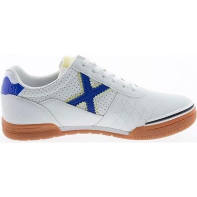MUNICH Gresca Botas De Fútbol Sala Unisex Blancas Con Azul 45 Talla 40 MUNICH Gresca Botas De Fútbol Sala Unisex Blancas Con Azul 45 Talla 40