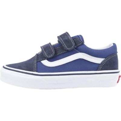 Deportivas De Niño Zapatillas Nino Vans Modelo Old Skool V Color Azul Nvywht Talla 31 Deportivas De Niño Zapatillas Nino Vans Modelo Old Skool V Color Azul Nvywht Talla 31