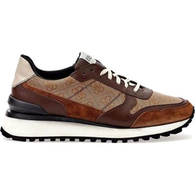 Guess Zapatillas Deporte De Hombre Deportivos Logos Bege Brown Talla 43 Guess Zapatillas Deporte De Hombre Deportivos Logos Bege Brown Talla 43