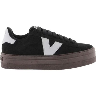 VICTORIA 1092171 Zapatillas Barcelona Deportivas Serraje Negro Plataforma Negro Talla 37 VICTORIA 1092171 Zapatillas Barcelona Deportivas Serraje Negro Plataforma Negro Talla 37