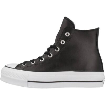 Converse Chuck Taylor All Star Lift Hi Platform Piel Negra 561675c Negro Talla 37 Converse Chuck Taylor All Star Lift Hi Platform Piel Negra 561675c Negro Talla 37