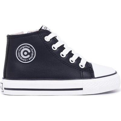 CONGUITOS Zapatilla Alta 283115 Basic Black Black Talla 31 CONGUITOS Zapatilla Alta 283115 Basic Black Black Talla 31