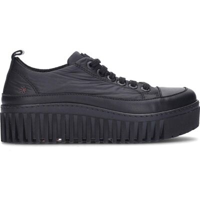 ART Zapatillas Brighton 1518 Con Plataforma Total Black Negro Talla 42 ART Zapatillas Brighton 1518 Con Plataforma Total Black Negro Talla 42