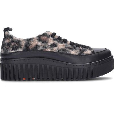 ART Zapatillas Brighton 1518s Con Plataforma Y Estampado Leopardo Leopardblack Talla 36 ART Zapatillas Brighton 1518s Con Plataforma Y Estampado Leopardo Leopardblack Talla 36