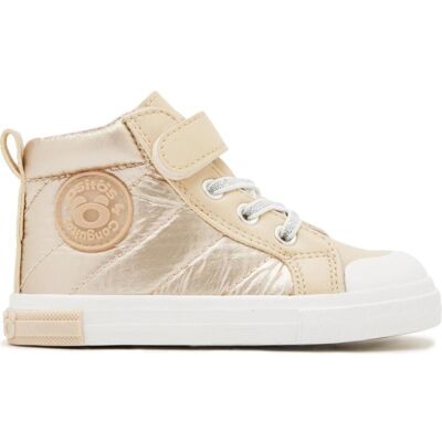 CONGUITOS Go Flex Zapatillas Bota Respetuosas Oro Platino - Ref. 127024 Gold Talla 27 CONGUITOS Go Flex Zapatillas Bota Respetuosas Oro Platino - Ref. 127024 Gold Talla 27