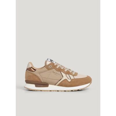 Pepe Jeans Zapatillas Brit Mirror Pls400004 Beige Para Mujer Taupe Talla 41 Pepe Jeans Zapatillas Brit Mirror Pls400004 Beige Para Mujer Taupe Talla 41