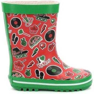 Kickers Bota De Agua Kickrain Roja Rojo Talla 31 Kickers Bota De Agua Kickrain Roja Rojo Talla 31