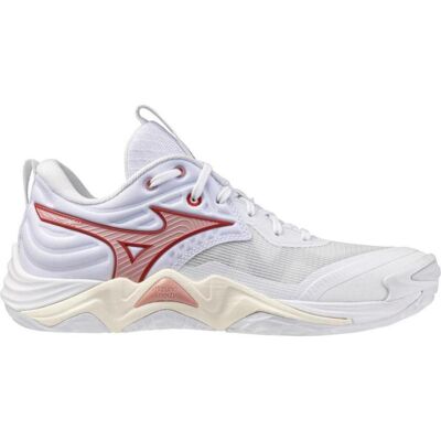 Mizuno Wave Momentum Elite: Zapatillas Balonmano Vóley Mujer Blanco-Rojo Talla 39,5 Mizuno Wave Momentum Elite: Zapatillas Balonmano Vóley Mujer Blanco-Rojo Talla 39,5