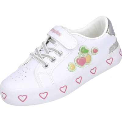 CONGUITOS Zapatillas Casuales Con Estampado De Cerezas Y Corazones Blanco Talla 31 CONGUITOS Zapatillas Casuales Con Estampado De Cerezas Y Corazones Blanco Talla 31