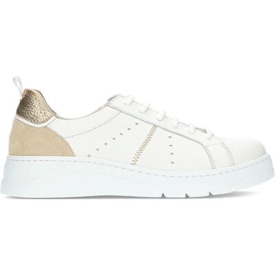 FLUCHOS Zapatillas Deporte De Mujer Deportivas Pompas Blanco-Oro Ref 1171571 Blancooro Talla 39 FLUCHOS Zapatillas Deporte De Mujer Deportivas Pompas Blanco-Oro Ref 1171571 Blancooro Talla 39