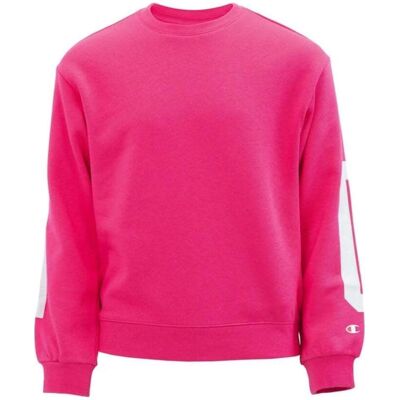 CHAMPION Sudadera Unisex Para Niños Rosa Talla Medium CHAMPION Sudadera Unisex Para Niños Rosa Talla Medium
