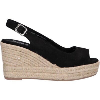XTI Sandalias De Mujer 141472 Antelina Negro Talla 40 XTI Sandalias De Mujer 141472 Antelina Negro Talla 40