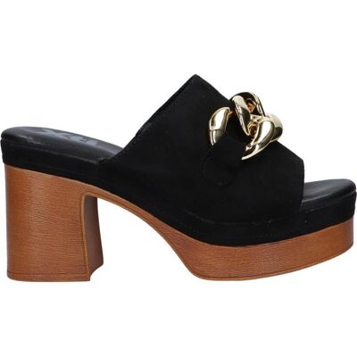 XTI Sandalias De Mujer 141013 Antelina Negro Talla 40 XTI Sandalias De Mujer 141013 Antelina Negro Talla 40