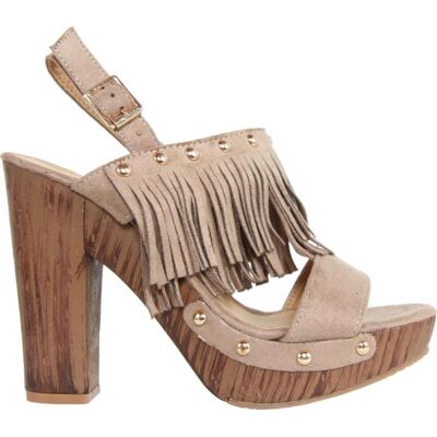 URBAN Zapatos De Tacón De Mujer C6068 Beige Talla 36 URBAN Zapatos De Tacón De Mujer C6068 Beige Talla 36