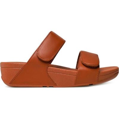 FITFLOP Sandalias De Mujer Sandalias Fv6 Lulu Adjustable Leather Slides Lighttan Talla 40 FITFLOP Sandalias De Mujer Sandalias Fv6 Lulu Adjustable Leather Slides Lighttan Talla 40