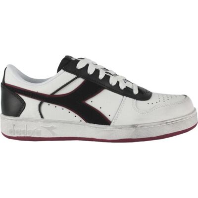 Diadora Magic Basket Low Icona Leather C5019 178568 01 Red White Blanco-Burdeos Talla 44 Diadora Magic Basket Low Icona Leather C5019 178568 01 Red White Blanco-Burdeos Talla 44