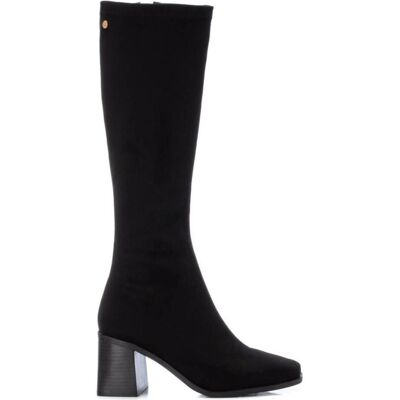 XTI Bota Alta 141827 De Antelina Negra Con Tacón Bloque Negro Talla 35 XTI Bota Alta 141827 De Antelina Negra Con Tacón Bloque Negro Talla 35