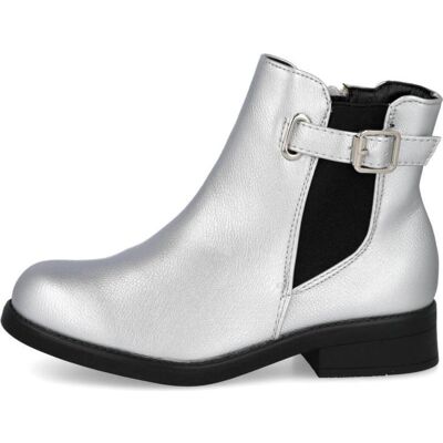 L&R SHOES Botas De Niña Botines 5835 Con Hebilla Lateral Plata Talla 35 L&R SHOES Botas De Niña Botines 5835 Con Hebilla Lateral Plata Talla 35