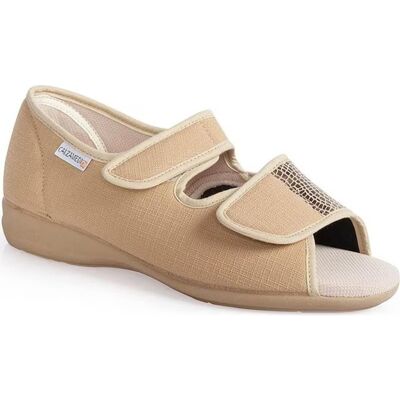 CALZAMEDI Sandalias De Mujer Sandalia 3084 Ancho Especial Beige Talla 42 CALZAMEDI Sandalias De Mujer Sandalia 3084 Ancho Especial Beige Talla 42