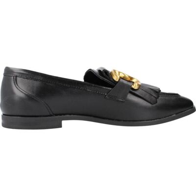 ALPE Mocasines New Roma De Piel Negros Con Cadena Dorada Negro Talla 36 ALPE Mocasines New Roma De Piel Negros Con Cadena Dorada Negro Talla 36