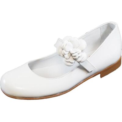 MARCA INEXISTENTE Bailarinas De Niña V-166-2 Comunion Flor Blanco Talla 39 MARCA INEXISTENTE Bailarinas De Niña V-166-2 Comunion Flor Blanco Talla 39