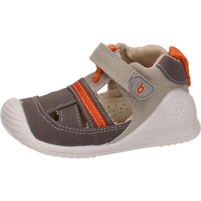 BIOMECANICS Bebé De Niño Sandalia De Lona B-Grispique Talla 18 BIOMECANICS Bebé De Niño Sandalia De Lona B-Grispique Talla 18