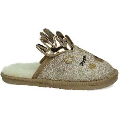 CONGUITOS Calzado De Casa De Niña Zapatillas De Andar Por Casa Con Suela De Goma Detalle Reno Platino Talla 32 CONGUITOS Calzado De Casa De Niña Zapatillas De Andar Por Casa Con Suela De Goma Detalle Reno Platino Talla 32