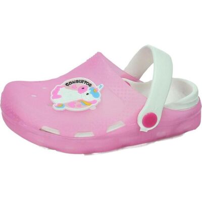 CONGUITOS Zuecos De Niña Zueco Goma Luces Rosa Talla 27 CONGUITOS Zuecos De Niña Zueco Goma Luces Rosa Talla 27
