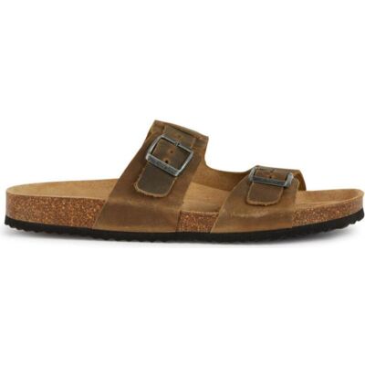 Geox Sandalias De Hombre Ghita Con Doble Hebilla En Tono Sage C3016 Talla 46 Geox Sandalias De Hombre Ghita Con Doble Hebilla En Tono Sage C3016 Talla 46