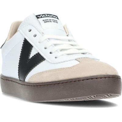 VICTORIA Zapatillas Berlin De Piel Y Serraje Blanco Blanco Talla 40 VICTORIA Zapatillas Berlin De Piel Y Serraje Blanco Blanco Talla 40