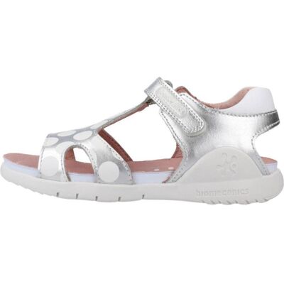 BIOMECANICS Sandalias De Niña Y Niño Metalcris Y Estampado Blanco Talla 32 BIOMECANICS Sandalias De Niña Y Niño Metalcris Y Estampado Blanco Talla 32