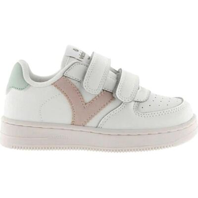 VICTORIA Tiempo Zapatillas Efecto Piel Blancas Con Velcros Y Detalles Nude Beige (Ref. 1124104) Nude Talla 35 VICTORIA Tiempo Zapatillas Efecto Piel Blancas Con Velcros Y Detalles Nude Beige (Ref. 1124104) Nude Talla 35