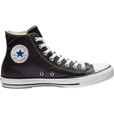 Converse Zapatillas Chuck Taylor All Star Hi Piel 132170c Negro Talla 37 Converse Zapatillas Chuck Taylor All Star Hi Piel 132170c Negro Talla 37