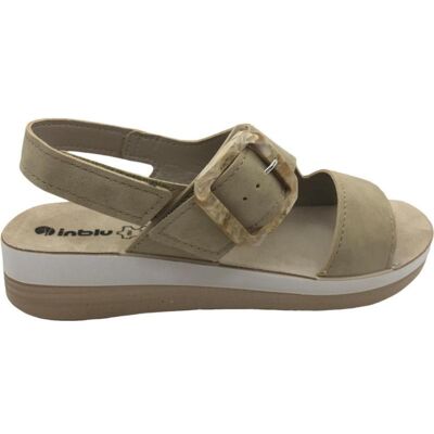 INBLU Sandalias De Mujer Sandalia Mujer Ft000016 Taupe Talla 39 INBLU Sandalias De Mujer Sandalia Mujer Ft000016 Taupe Talla 39