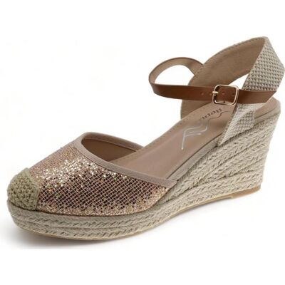 BEPPI Sandalias De Mujer 2207011 Gold Talla 40 BEPPI Sandalias De Mujer 2207011 Gold Talla 40