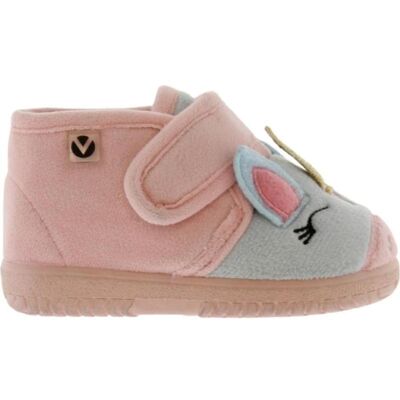 VICTORIA Pantuflas Ojalá Casa Unicornio Rosa Con Velcro Rosa Talla 18 VICTORIA Pantuflas Ojalá Casa Unicornio Rosa Con Velcro Rosa Talla 18