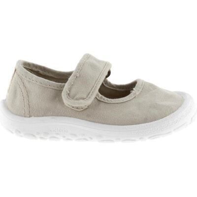 VICTORIA Merceditas Barefoot 1370109 De Lona Con Velcro Hielo Talla 35 VICTORIA Merceditas Barefoot 1370109 De Lona Con Velcro Hielo Talla 35