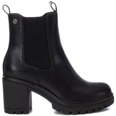 XTI Botines De Mujer Botines De Tacón Grueso Con Elásticos Laterales Negro Talla 37 XTI Botines De Mujer Botines De Tacón Grueso Con Elásticos Laterales Negro Talla 37