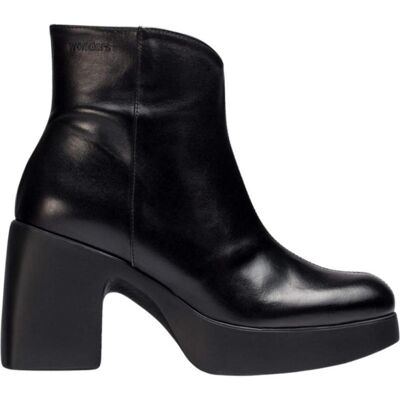 WONDERS Botines De Mujer H-4963 De Piel Para En Negro Talla 40 WONDERS Botines De Mujer H-4963 De Piel Para En Negro Talla 40