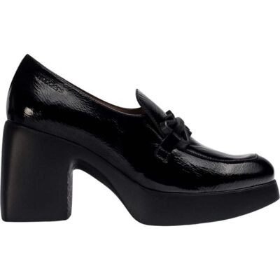 WONDERS Mocasín H-4961 Negro Con Tacón Bloque Negro Talla 37 WONDERS Mocasín H-4961 Negro Con Tacón Bloque Negro Talla 37