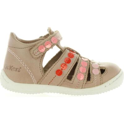 Kickers Sandalias De Niña 469680-10 Gift 113 Beige Rose Talla 18 Kickers Sandalias De Niña 469680-10 Gift 113 Beige Rose Talla 18
