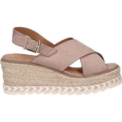 XTI Sandalias De Mujer 72854 Antelina Taupe Talla 40 XTI Sandalias De Mujer 72854 Antelina Taupe Talla 40