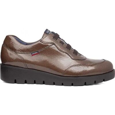 CALLAGHAN Zapatos Casual De Charol Con Cuña Y Sistema Adaptaction Para Mujer En Marrón Negro Talla 37 CALLAGHAN Zapatos Casual De Charol Con Cuña Y Sistema Adaptaction Para Mujer En Marrón Negro Talla 37