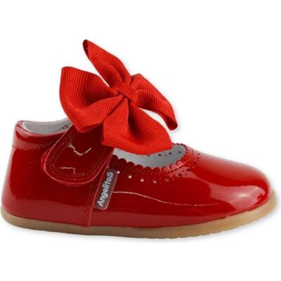 ANGELITOS Zapatos De Niña Zapato Lazo Piel Charol Respetuoso 1541 Rojo Talla 24 ANGELITOS Zapatos De Niña Zapato Lazo Piel Charol Respetuoso 1541 Rojo Talla 24